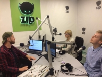 Radijo stoties „Zip FM“ eteryje – pasakojimas apie programą „Erasmus+“