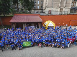 „Erasmus+“ 25 metai Lietuvoje: naujų mokslo metų pradžią erasmusai pažymėjo bėgdami 5 km.